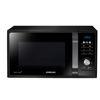 Samsung Kuchenka mikrofalowa z grillem z funkcją zdrowego gotowania 23 l - MG23F301TAK