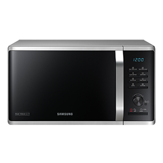 Samsung Kuchenka mikrofalowa z grillem i emalią ceramiczną 23 l - MG23K3575AS